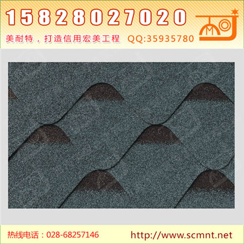 波纹型沥青瓦水墨灰